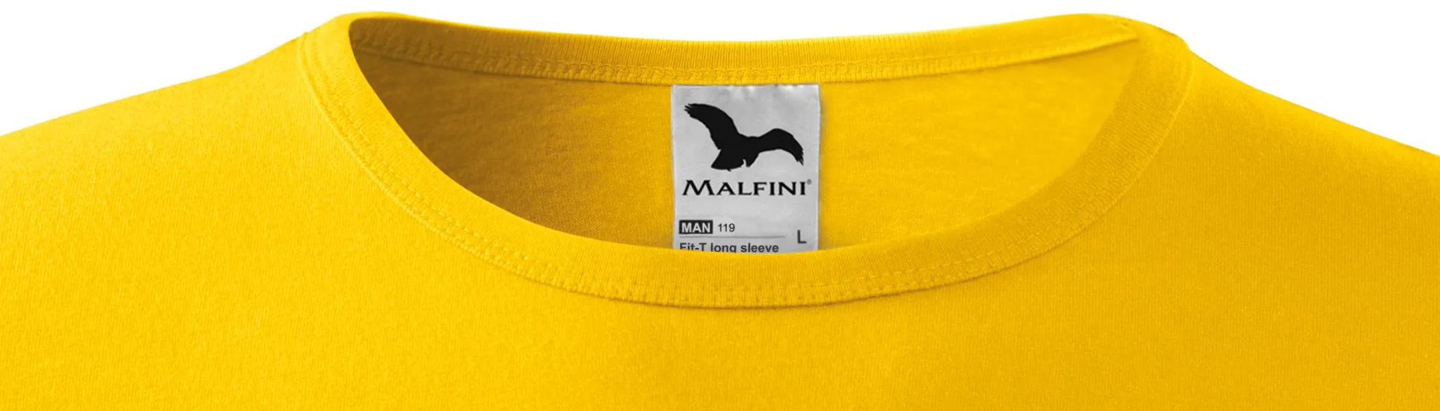 Vīriešu T-krekls ar garām piedurknēm - Klasisks apaļš kakla izgriezums