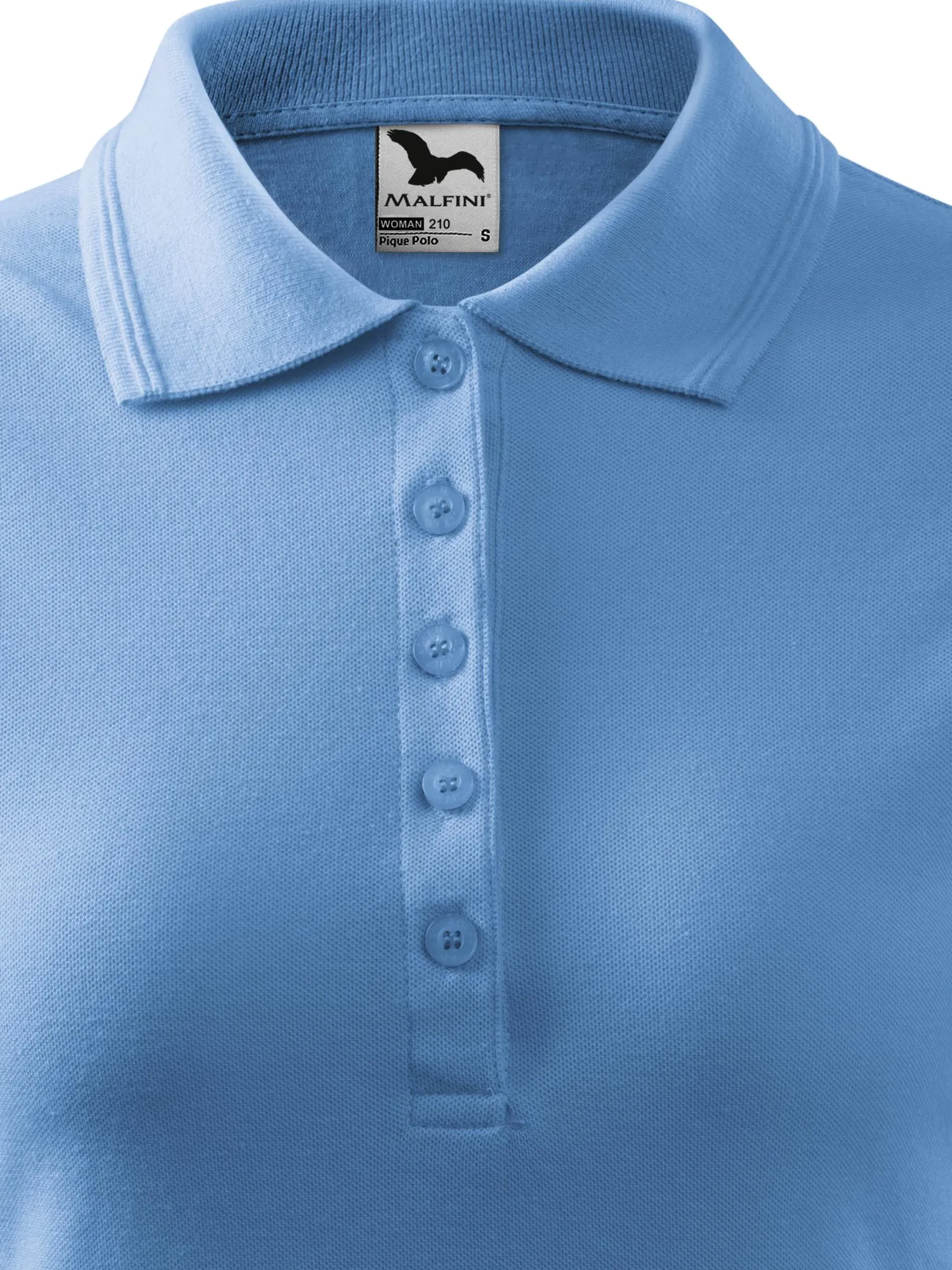 Dāmu elegants polo krekls - 5 pogu stiprinājums