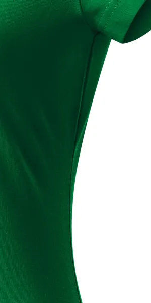 Dāmu slim fit krekls ar V veida izgriezumu - Izgriezt ar sānu vīlēm