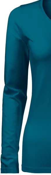 Dāmu piegulošs T-krekls ar garām piedurknēm - Klasiskas garās piedurknes