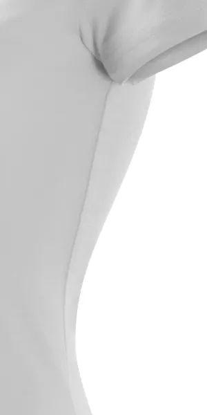 Dāmu slaidais T-krekls - Izgriezt ar sānu vīlēm