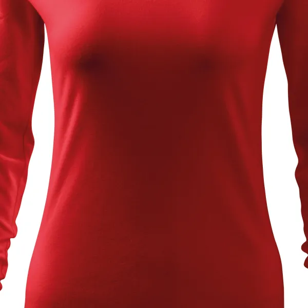 Dāmu piegulošs T-krekls, V veida izgriezums - Maigi konusveida piegriezums