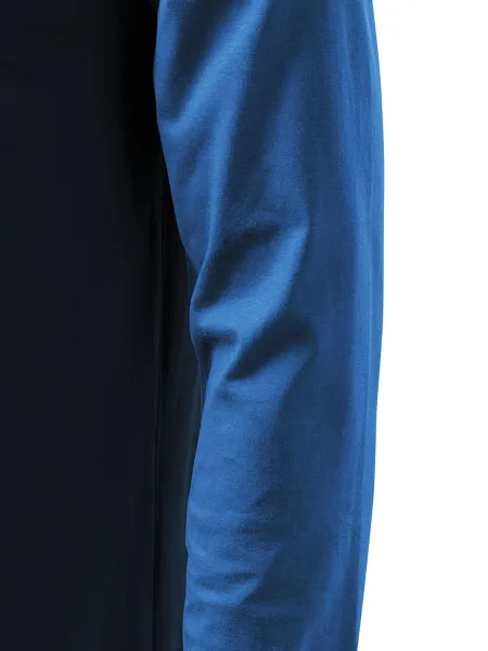 Vīriešu kontrastkrekls ar garām piedurknēm - Griezums ar sānu vīlēm