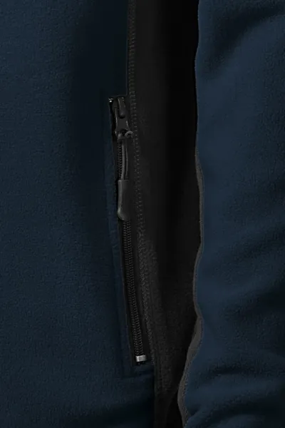 Vīriešu vilnas kontrasta jaka - Praktiskas kabatas ar rāvējslēdzēju