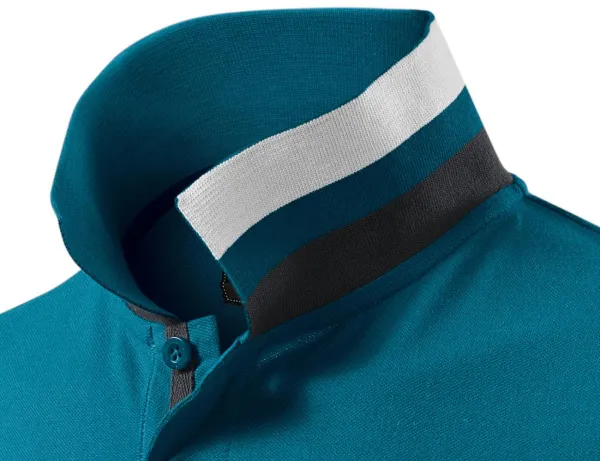 Vīriešu polo krekls ar apkakli uz augšu - Apkakle ar diviem valkāšanas veidiem