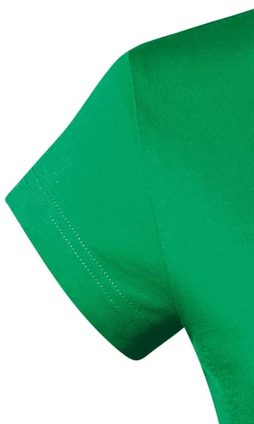Dāmu slim fit krekls ar V veida izgriezumu - Ļoti īsās piedurknes
