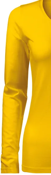 Dāmu piegulošs T-krekls ar garām piedurknēm - Klasiskas garās piedurknes