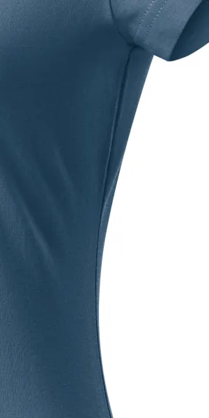 Dāmu slim fit krekls ar V veida izgriezumu - Izgriezt ar sānu vīlēm