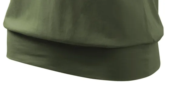 Dāmu moderns T-krekls - Plaša krekla apakšmala