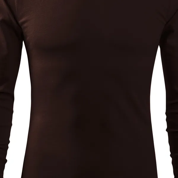 Vīriešu T-krekls ar garām piedurknēm - Nedaudz pieguļošs piegriezums