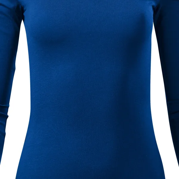 Sieviešu T-krekls ar garām piedurknēm - Nedaudz pieguļošs piegriezums