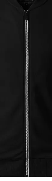 Vīriešu sporta krekls ar slēptajām kabatām - Balts metāla rāvējslēdzējs