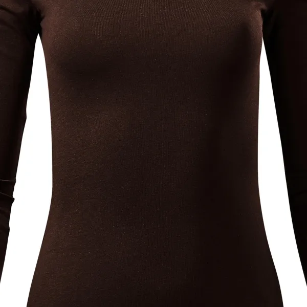 Sieviešu T-krekls ar garām piedurknēm - Nedaudz pieguļošs piegriezums