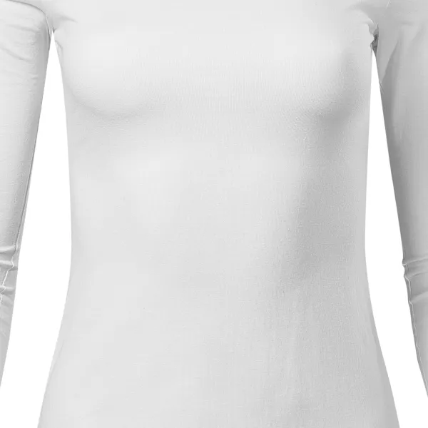 Sieviešu T-krekls ar garām piedurknēm - Nedaudz pieguļošs piegriezums