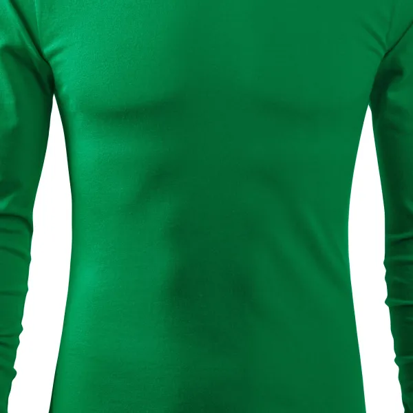 Vīriešu T-krekls ar garām piedurknēm - Nedaudz pieguļošs piegriezums