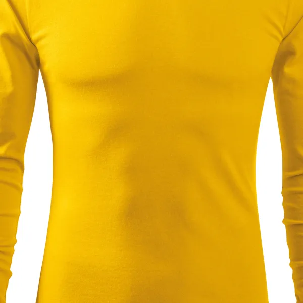 Vīriešu T-krekls ar garām piedurknēm - Nedaudz pieguļošs piegriezums