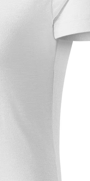 Sieviešu T-krekls, teksturēta organiskā kokvilna - Izgriezt ar sānu vīlēm