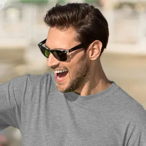 Vīriešu klasiskais T-krekls - Klasisks apaļš kakla izgriezums