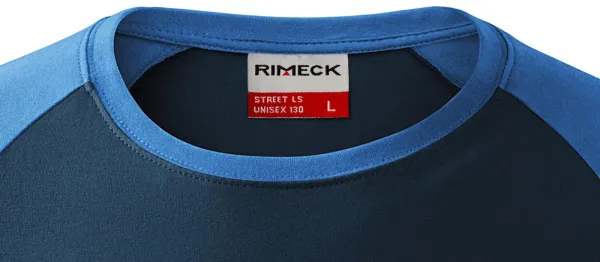 Vīriešu kontrastkrekls ar garām piedurknēm - Klasisks apaļš kakla izgriezums