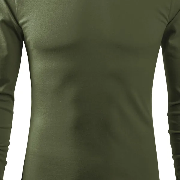 Vīriešu T-krekls ar garām piedurknēm - Nedaudz pieguļošs piegriezums