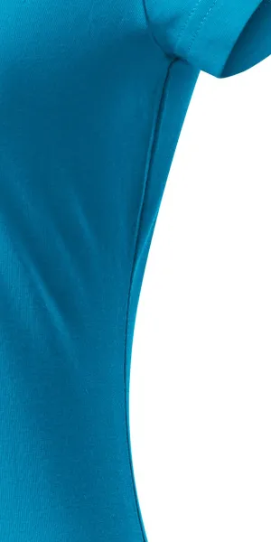 Dāmu slim fit krekls ar V veida izgriezumu - Izgriezt ar sānu vīlēm