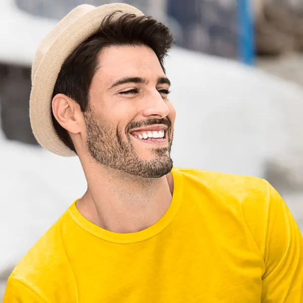 Vīriešu T-krekls ar garām piedurknēm - Klasisks apaļš kakla izgriezums