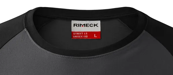 Vīriešu kontrastkrekls ar garām piedurknēm - Klasisks apaļš kakla izgriezums