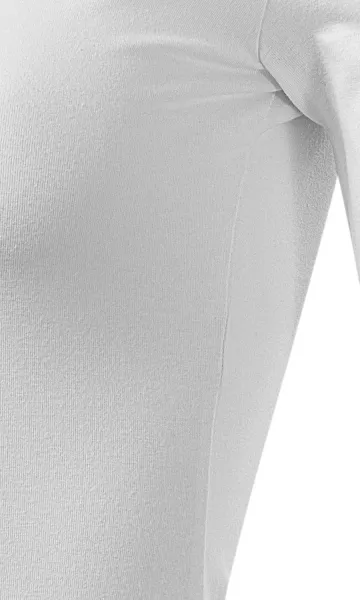 Sieviešu T-krekls ar garām piedurknēm - Griezums ar sānu vīlēm