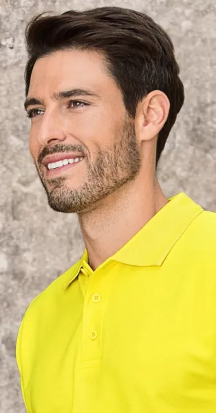 Vīriešu vaļīgs polo krekls - 3 pogu stiprinājums